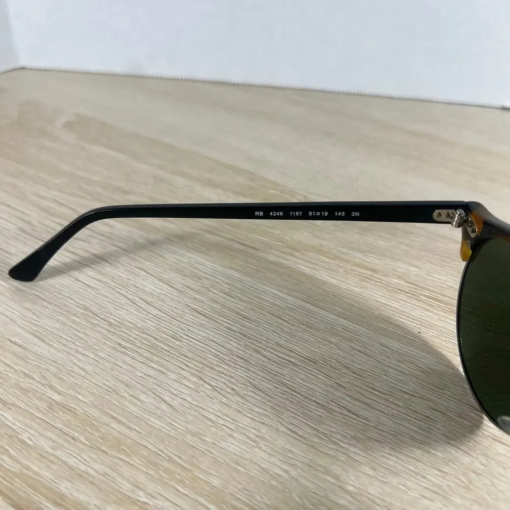 Ray-Ban RB4246 1157 Clubround Sunglasses Havana 51-19-145